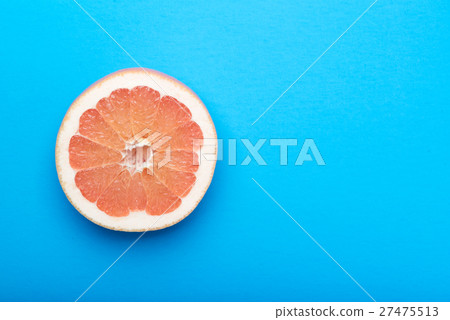 grapefruit with blue background grapefruit with blue background 27475513