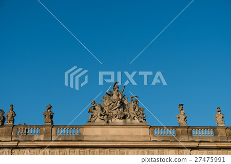 sculptures on historic building in, Berlin 27475991