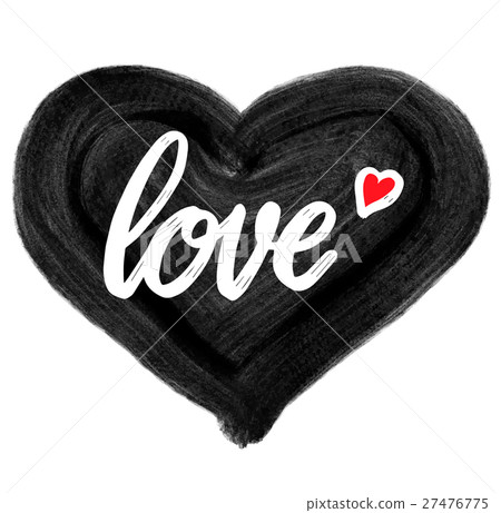 Love lettering on heart shaped. - Stock Illustration [27476775] - PIXTA