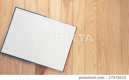 open notebook on brown wooden table open notebook on brown wooden table 27478018