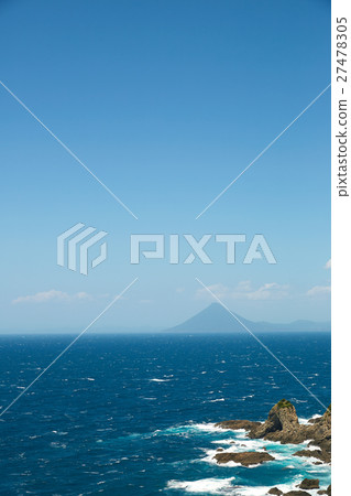 Kamen-dake and Satsuma Peninsula seen from Sata Cape 27478305