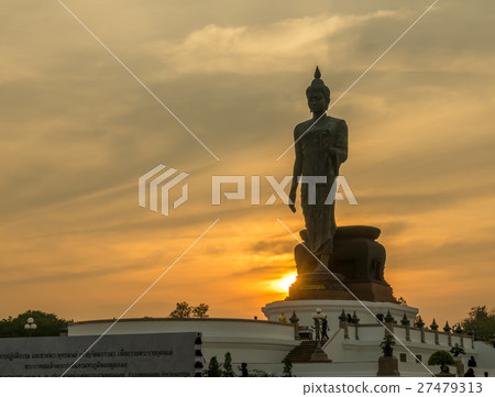 Grand Walking Buddha statue in Thailand Grand Walking Buddha statue in Thailand 27479313
