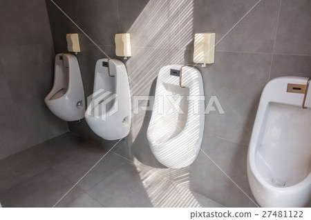 Interior of man public toilet . Interior of man public toilet . 27481122