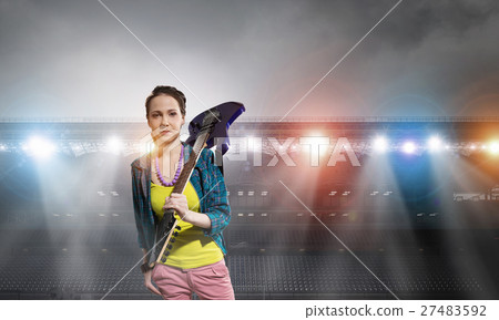 Rock musician at concert Rock musician at concert 27483592
