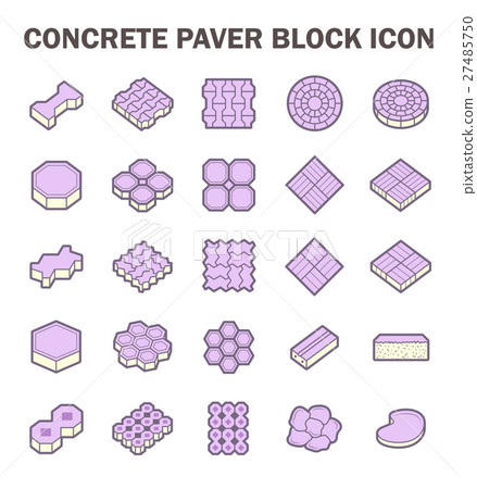 Paver block icon 27485750