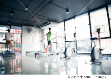 Abstract blur fitness gym background 27486570