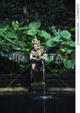 thai statue in a garden thai statue in a garden 27486975