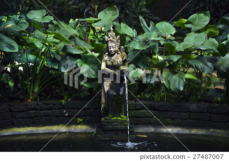 thai statue in a garden thai statue in a garden 27487007