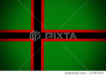 Karelia flag 3D illustration symbol. Coat of arms Karelia flag 3D illustration symbol. Coat of arms 27487434