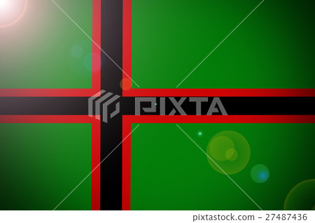 Karelia flag 3D illustration symbol. Coat of arms Karelia flag 3D illustration symbol. Coat of arms 27487436