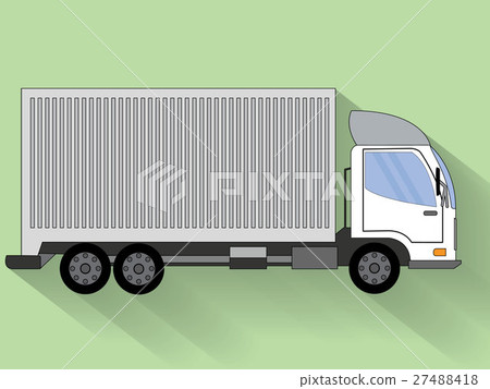 Small truck, van isolated on wide 27488418