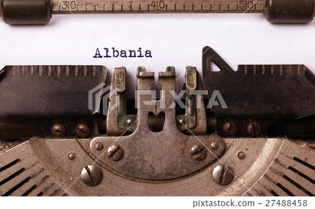 Old typewriter - Albania 27488458