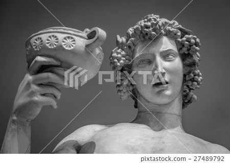 Dionysus Bacchus Wine statue portrait 27489792