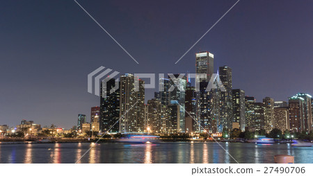 Chicago Skyline, The Loop Chicago Skyline, The Loop 27490706
