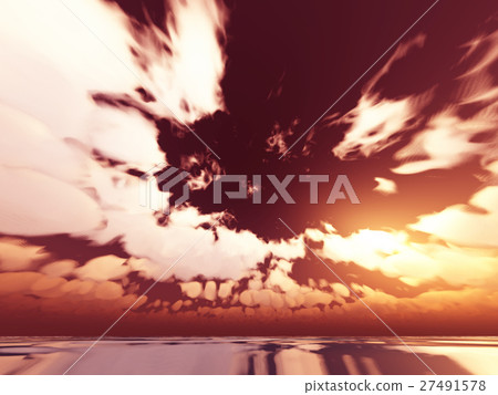 Wind and clouds with the sea 27491578