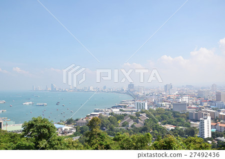 Viewpoint from Pratumnak Hill in Pattaya, Thailand 27492436