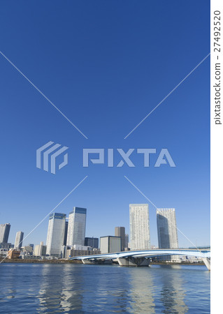 東京都市風景Harumi的Tower Mansion集團建設團體和Harumi Ohashi 27492520