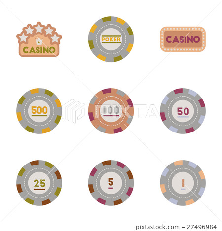 Poker Chips Flat Icon
