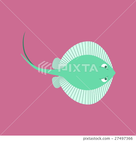 Vector illustration in flat style ramp fish Vector illustration in flat style ramp fish 27497366