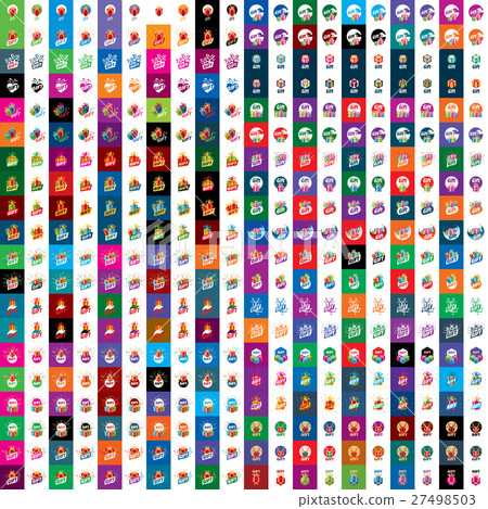 vector logo box with gifts 27498503