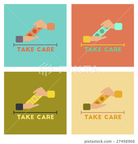 assembly flat icons hand condoms assembly flat icons hand condoms 27498908