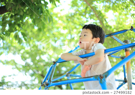 Infants playing in the park Infants playing in the park 27499182