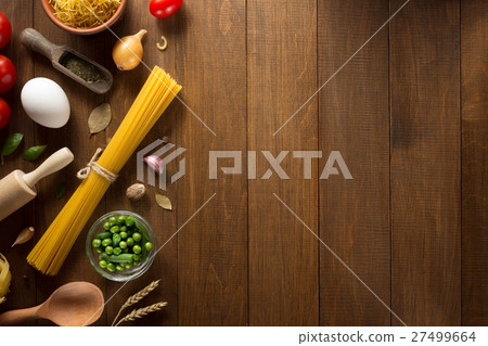 spice and herb  on wood 27499664