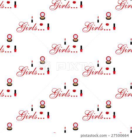 Cosmetic seamless pattern. Cosmetic seamless pattern. 27500664