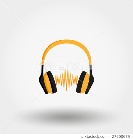 Vector headphones icon. 27500679