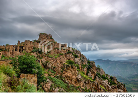 Abandoned village Gamsutl in Dagestan Abandoned village Gamsutl in Dagestan 27501509