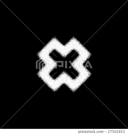 White Abstract Cross Badge - Stock Illustration [27502851] - PIXTA