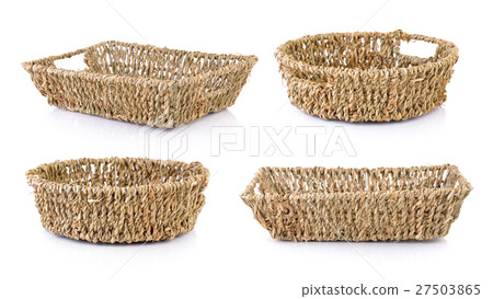 Empty wicker basket Empty wicker basket 27503865