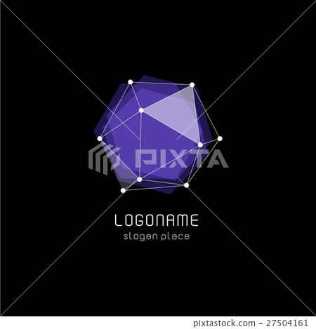 Unusual abstract geometric shapes vector logo Unusual abstract geometric shapes vector logo 27504161