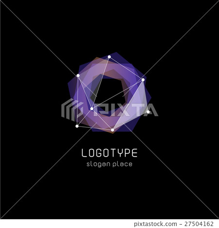 Unusual abstract geometric shapes vector logo Unusual abstract geometric shapes vector logo 27504162