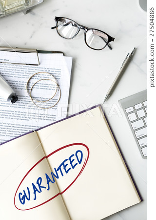 Guarantee Service Quality Insurance Benefits Concept 27504886