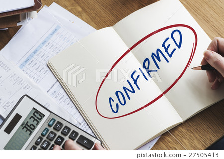 Confirmed Absolutely Answer Certainly Sure Yes Concept Confirmed Absolutely Answer Certainly Sure Yes Concept 27505413