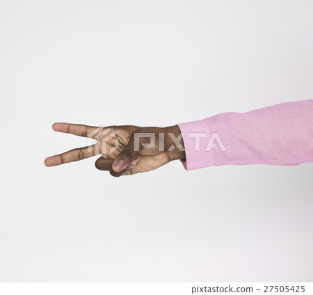 Human Hand Sign Body Language Peace Concept 27505425