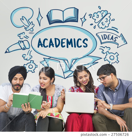 School Learning Outside Box Book Sketch Concept 27506726