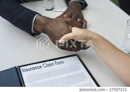 Application Form Hand Shake Agreement Concept 27507215
