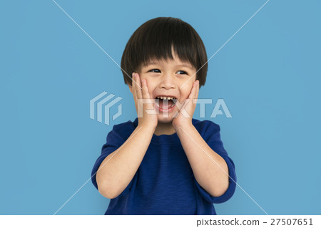 Little Boy Screeming Emotion Concept 27507651