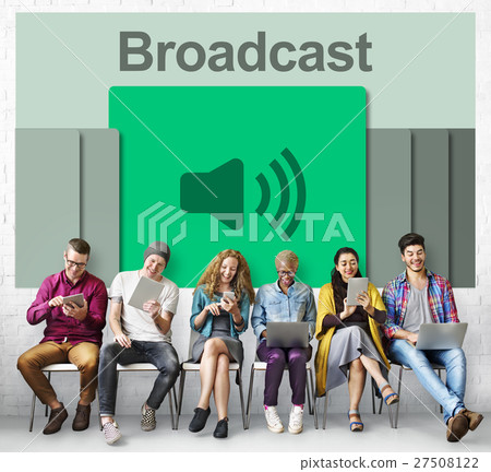 Audio Podcast Music Multimedia Broadcast Concept 27508122