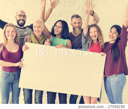 People Friendship Arms Raised Celebration Happiness Copy Space B People Friendship Arms Raised Celebration Happiness Copy Space B 27508280