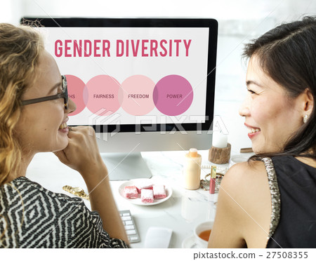 Women Rights Human Gender Equal Opportunity Concept Women Rights Human Gender Equal Opportunity Concept 27508355