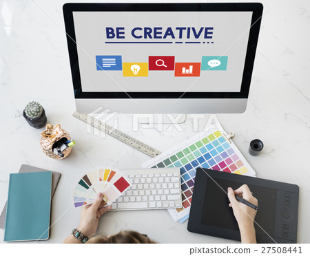 Creative Ideas Icon Boxes Concept 27508441