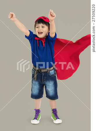 Superhero Boy Carnival Costume Cheerful Concept Superhero Boy Carnival Costume Cheerful Concept 27509220