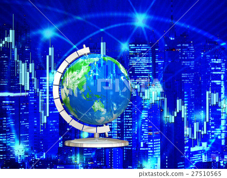 Exchange chart of real globe 27510565