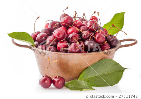 Copper Pot With Cherries 27511748