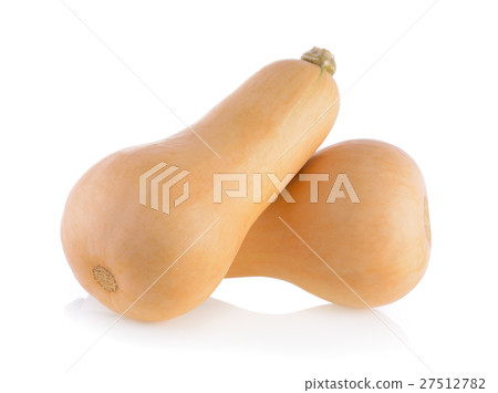 butternut squash on white background 27512782