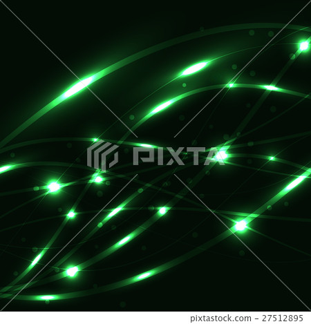 Abstract green light glowing background 27512895