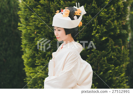 白色和服 新娘 新娘的頭飾 27512991